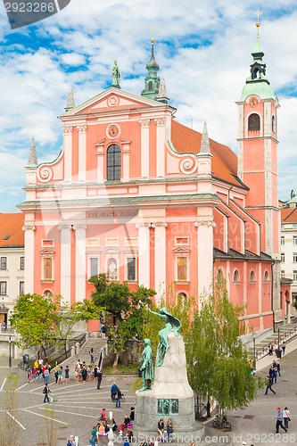 Image of Medieval Ljubljana, Slovenia, Europe.