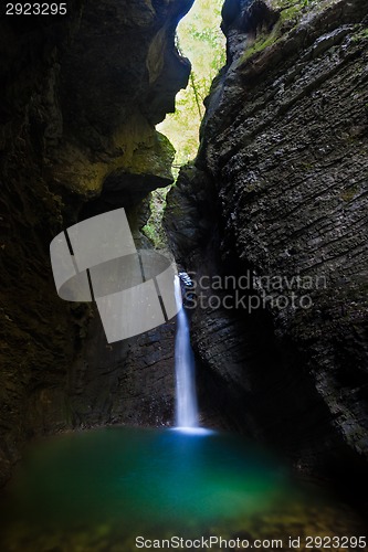 Image of Kozjak waterfall in the National Park of Triglav, Julian Alps, S