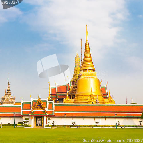 Image of Thailand, Bangkok,  Wat Phra Kaew temple.