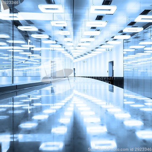 Image of Contemporary airport terminal hall.