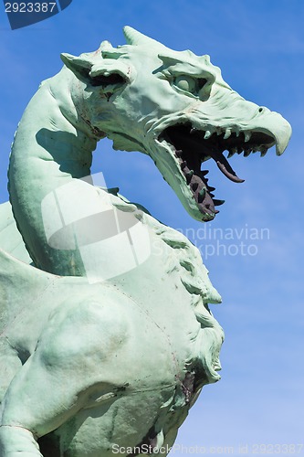 Image of Dragon bridge, Ljubljana, Slovenia.