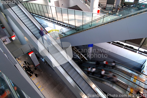 Image of Escalators in airport