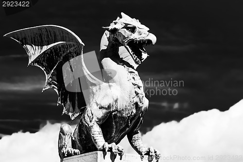 Image of Dragon bridge, Ljubljana, Slovenia.