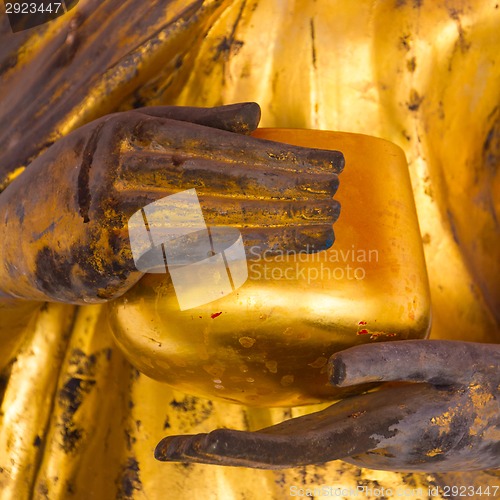 Image of Buddha detail.