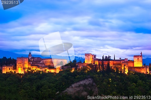 Image of Panorama of Alhambra, Granada, Spain