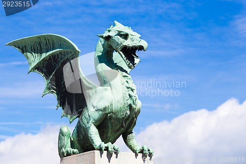 Image of Dragon bridge, Ljubljana, Slovenia.