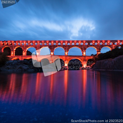 Image of The Pont du Gard, southern France, Europe.