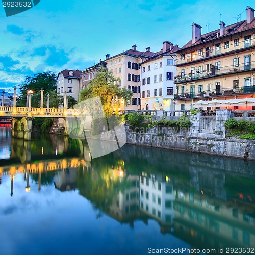 Image of Romantic medieval Ljubljana, Slovenia, Europe.