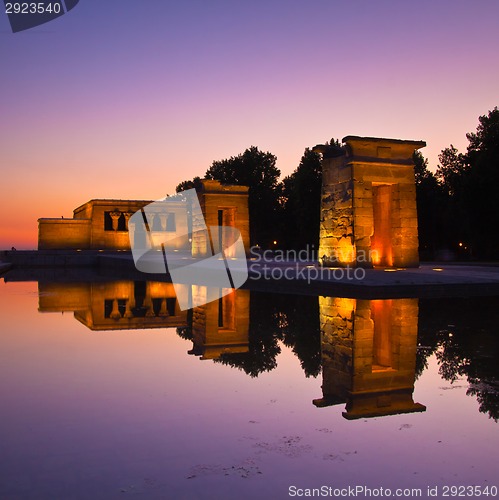 Image of Templo de debod in Madrid, Spain