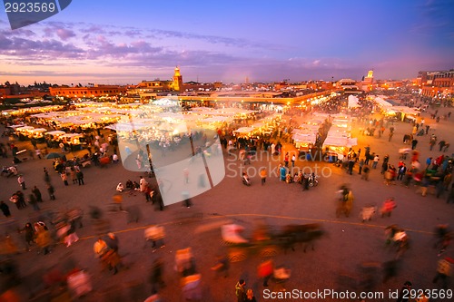 Image of Jamaa el Fna, Marrakesh, Morocco, Africa.