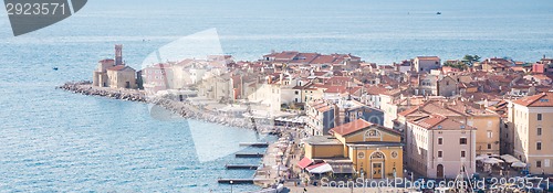 Image of Picturesque old town Piran - Slovenia.