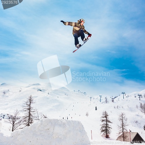 Image of Free style snowboarder