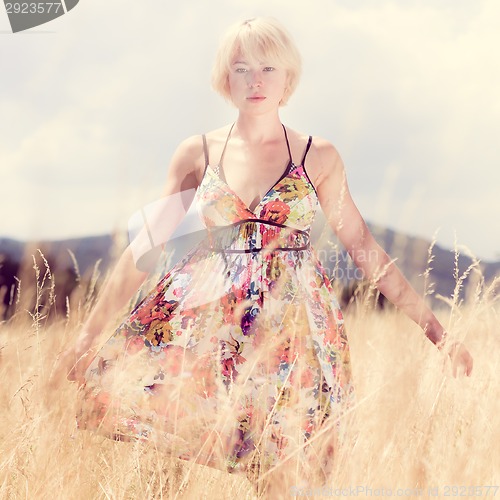 Image of Woman in the meadow.