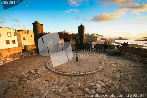 Image of Panoramic view of Essaouira, Morocco, north Africa.