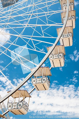 Image of Ferris wheel of fair and amusement park