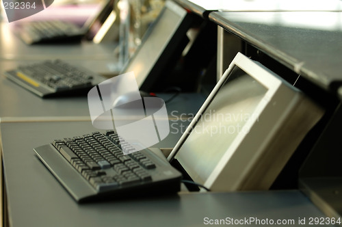 Image of Computer terminal in airport