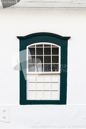 Image of Colorful vintage window.