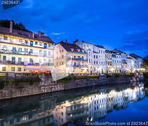 Image of Romantic medieval Ljubljana, Slovenia, Europe.