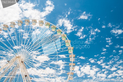 Image of Ferris wheel of fair and amusement park