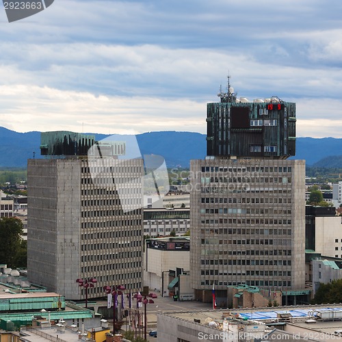 Image of Republic Square, Ljubljana, Slovenia.