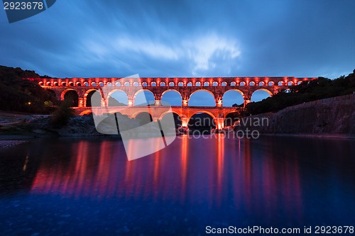 Image of The Pont du Gard, southern France, Europe.