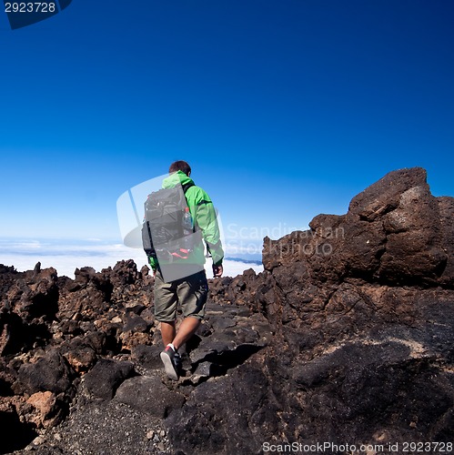 Image of Hiking - Male hiker