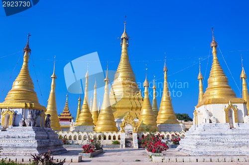 Image of Buddhist temple, Pindaya, Burma, Myanmar.