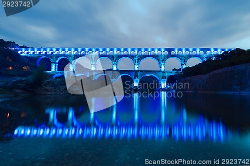 Image of The Pont du Gard, southern France, Europe.