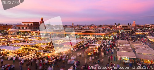 Image of Jamaa el Fna, Marrakesh, Morocco.