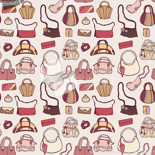 Image of Women handbags. Seamless pattern.