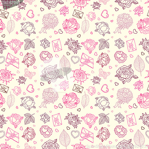 Image of Seamless wedding patterns.