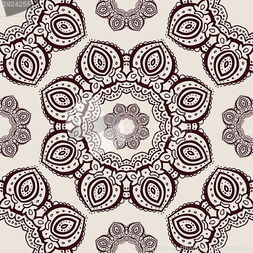 Image of Lace. Hand drawn seamless pattern.