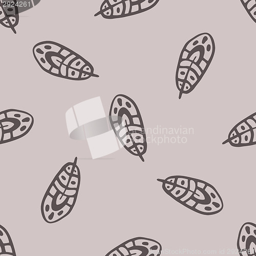Image of Vintage Feathers. Seamless background.