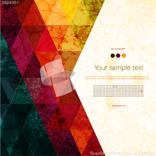 Image of Colorful abstract geometric background