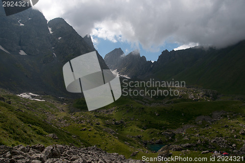 Image of Hiking in mountains