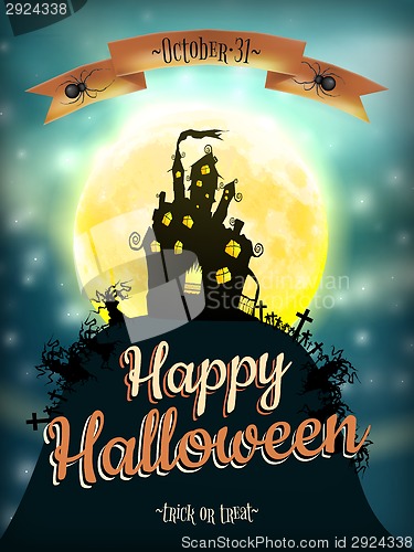 Image of Halloween night background. EPS 10