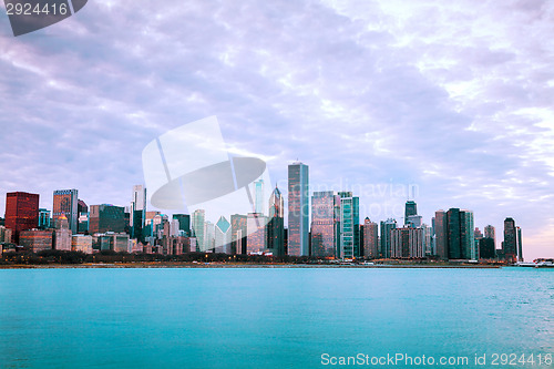 Image of Chicago downtown cityscape