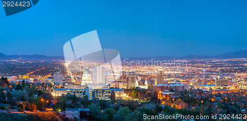 Image of Salt Lake City panoramic overview