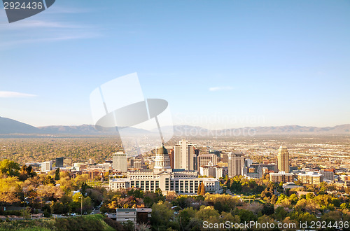 Image of Salt Lake City panoramic overview
