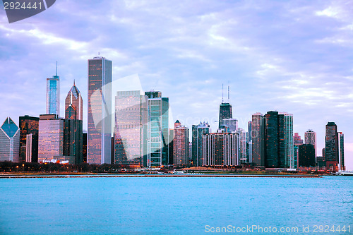 Image of Chicago downtown cityscape