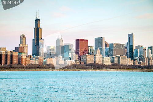 Image of Chicago downtown cityscape