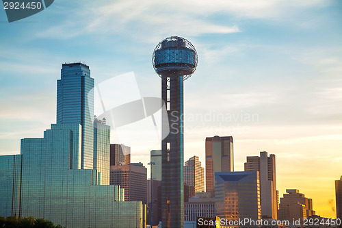 Image of Dallas cityscape in the morning