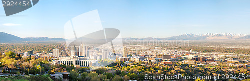 Image of Salt Lake City panoramic overview