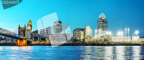 Image of Cincinnati downtown overview