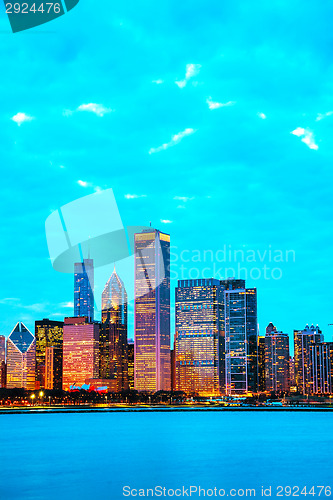 Image of Chicago downtown cityscape