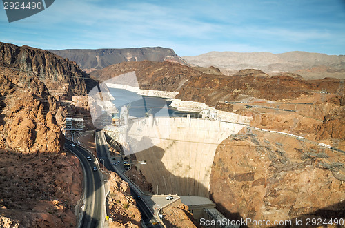 Image of Aerial view of Hoover dam
