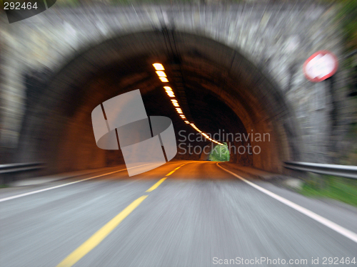 Image of Norwegian tunnel, E-18 (Fast driving / In Motion)