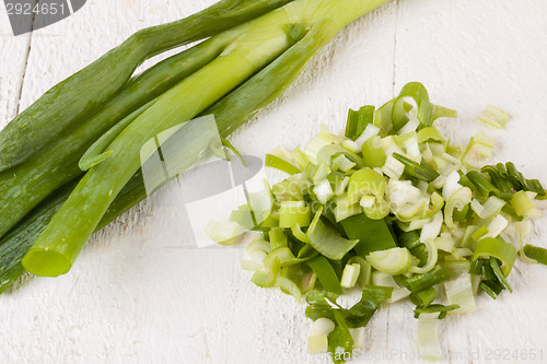 Image of Diced fresh leeks