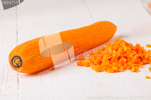 Image of Finely diced fresh carrots