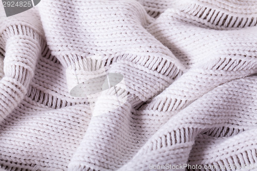 Image of Close up White Flax Cloth